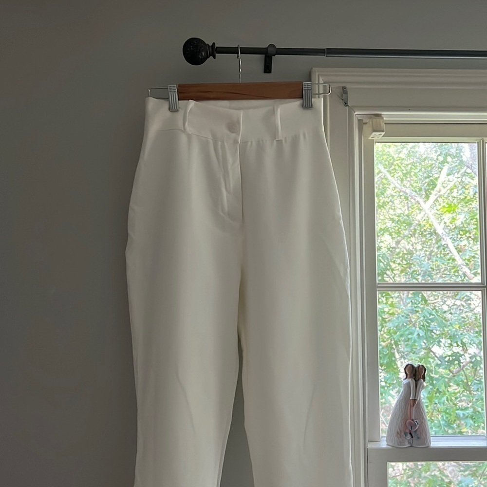 Elegant White Women's Pants
